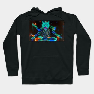 Psychedelic Kitty Cat Hoodie